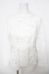 画像1: Emily Temple cute / フロントレースブラウス M 白 Y-26-04-23-051-ET-BL-SZ-ZY (1)