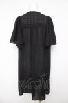画像2: axes femme / シアーチェックケープ風ワンピース  黒 Y-26-04-23-058-AX-OP-SZ-ZY (2)