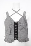 画像1: axes femme / コルセット風デザインビスチェ  グレー Y-26-04-23-005-AX-TO-SZ-ZY (1)