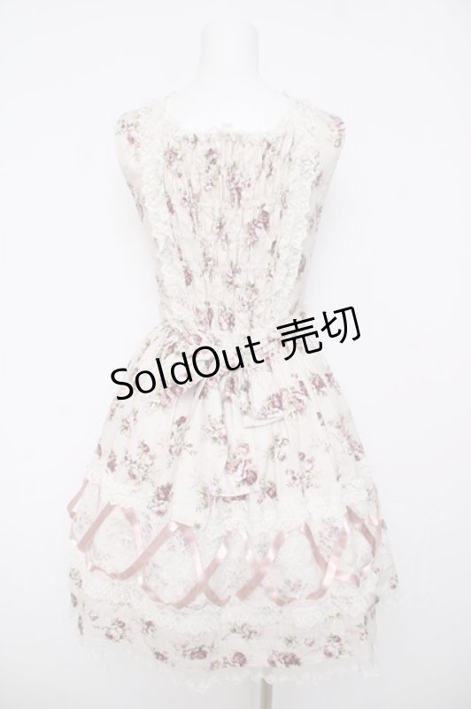 画像2: Innocent World / 乙女の薔薇園クロスリボンジャンパースカート M(95cm) ピンク Y-26-04-23-074-IW-OP-SZ-ZY (2)