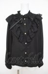 画像1: axes femme / アンティーク風フリルブラウス  黒 Y-26-04-23-007-AX-BL-SZ-ZY (1)