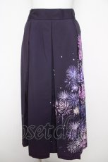 画像1: axes femme / 花火柄タックスカート  パープル Y-26-04-23-083-AX-SK-SZ-ZS (1)