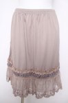 画像1: axes femme / お花モチーフペチスカート  ベージュ Y-26-04-23-085-AX-SK-SZ-ZY (1)