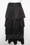 画像1: axes femme / ボリュームティアードスカート  黒 Y-26-04-23-087-AX-SK-SZ-ZY (1)