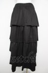 画像2: axes femme / ボリュームティアードスカート  黒 Y-26-04-23-087-AX-SK-SZ-ZY (2)