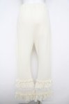 画像2: axes femme / フリル×レースワッフルパンツ  生成り Y-26-04-23-098-AX-PA-SZ-ZY (2)