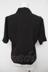 画像2: axes femme / パールチェーン半袖ブラウス  黒 Y-26-04-23-023-AX-BL-SZ-ZY (2)