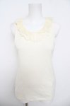画像1: Franche Lippee / 衿バラレースタンクトップ M アイボリー Y-26-04-23-034-LO-TO-SZ-ZY (1)