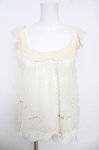 画像1: Franche Lippee / アヒル刺繍シフォンキャミ M アイボリー Y-26-04-23-035-LO-TO-SZ-ZY (1)