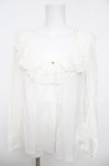 画像1: Franche Lippee / レース付きブラウス M アイボリー Y-26-04-23-044-LO-BL-SZ-ZY (1)