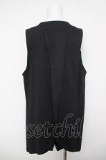 画像2: Sixh / 背中合きロングジレ  黒 Y-26-04-24-036-HN-TO-SZ-ZY (2)