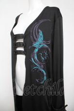 画像3: Sixh / 刺繍入りロングカーデ  黒 Y-26-04-24-037-HN-TO-SZ-ZY (3)