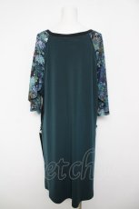 画像2: Qutie Frash / 龍ptロングカットソー  黒×ブルーグリーン Y-26-04-24-040-QU-TO-SZ-ZY (2)