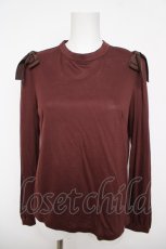 画像1: Franche Lippee / 肩リボンハイネックプルオーバー M ブラウン Y-26-04-24-059-LO-TO-SZ-ZY (1)