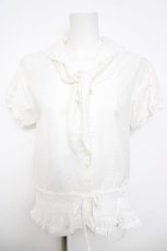 画像1: WONDERFUL WORLD / 三角スカーフ付セーラーワンピース  黒 Y-26-04-24-062-LO-OP-SZ-ZY (1)