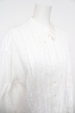 画像3: INGEBORG / フリルロングブラウス F 白 Y-26-04-24-063-LO-BL-SZ-ZY (3)