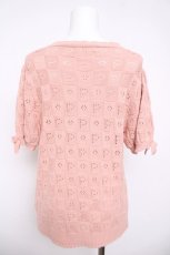 画像2: PINK HOUSE / フラワーバスケットテディモチーフ付きカーディガン  ピンク Y-26-04-24-078-LO-TO-SZ-ZY (2)