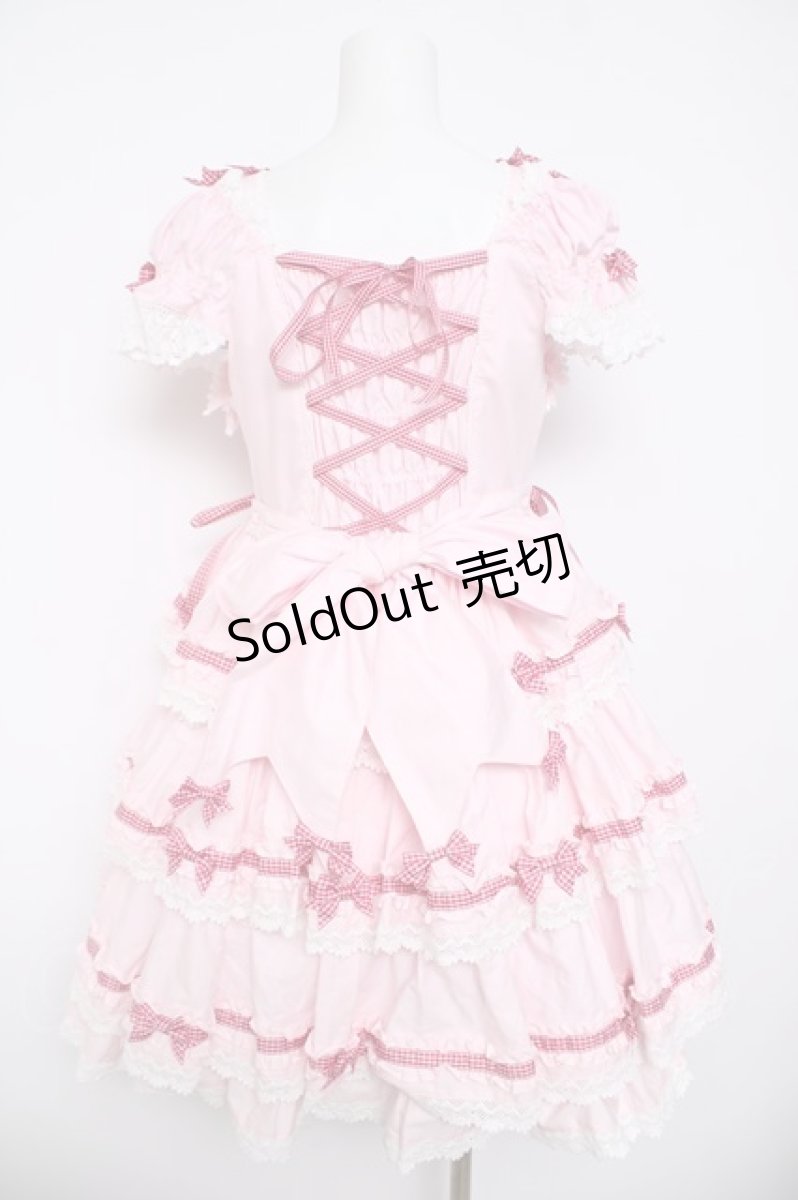 画像2: BABY, THE STARS SHINE BRIGHT / Flancesca Ribbonジャンパースカート  ピンク Y-26-04-24-082-BA-JA-SZ-ZY (2)