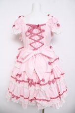 画像2: BABY, THE STARS SHINE BRIGHT / Flancesca Ribbonジャンパースカート  ピンク Y-26-04-24-082-BA-JA-SZ-ZY (2)