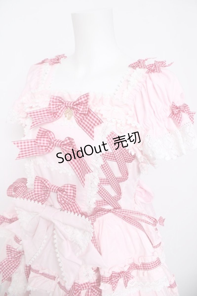 画像3: BABY, THE STARS SHINE BRIGHT / Flancesca Ribbonジャンパースカート  ピンク Y-26-04-24-082-BA-JA-SZ-ZY (3)