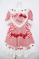 画像1: BABY, THE STARS SHINE BRIGHT / Patissiere Bonbon Ribbonワンピース  赤 Y-26-04-24-083-BA-OP-SZ-ZY (1)