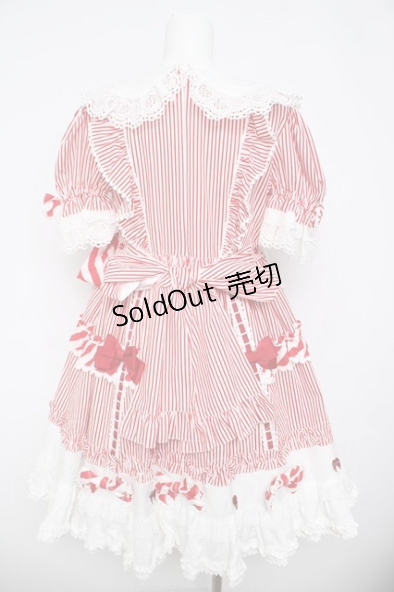 画像2: BABY, THE STARS SHINE BRIGHT / Patissiere Bonbon Ribbonワンピース  赤 Y-26-04-24-083-BA-OP-SZ-ZY (2)