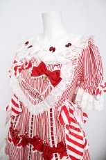 画像3: BABY, THE STARS SHINE BRIGHT / Patissiere Bonbon Ribbonワンピース  赤 Y-26-04-24-083-BA-OP-SZ-ZY (3)