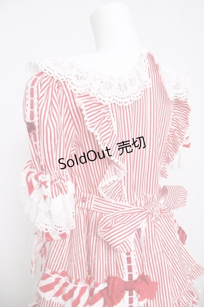 画像6: BABY, THE STARS SHINE BRIGHT / Patissiere Bonbon Ribbonワンピース  赤 Y-26-04-24-083-BA-OP-SZ-ZY (6)