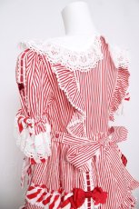 画像6: BABY, THE STARS SHINE BRIGHT / Patissiere Bonbon Ribbonワンピース  赤 Y-26-04-24-083-BA-OP-SZ-ZY (6)