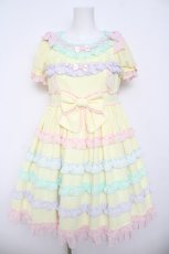 画像1: Angelic Pretty / しゃぼん玉ワンピース  イエロー Y-26-04-24-085-AP-OP-SZ-ZY (1)