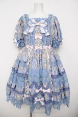 画像1: Angelic Pretty / Romantic Jewelry Dress  ブルー Y-26-04-24-086-AP-OP-SZ-ZY (1)