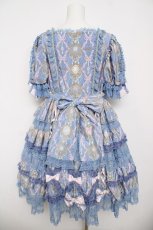 画像2: Angelic Pretty / Romantic Jewelry Dress  ブルー Y-26-04-24-086-AP-OP-SZ-ZY (2)