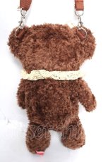 画像2: BABY, THE STARS SHINE BRIGHT / くまくみゃポシェット  ブラウン×ゴールドリボン Y-26-04-24-014-BA-BG-SZ-ZY (2)