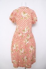 画像2: WONDERFUL WORLD / ローズブーケチェック柄ワンピース F ピンク Y-26-04-24-093-LO-OP-SZ-ZY (2)