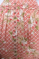 画像4: WONDERFUL WORLD / ローズブーケチェック柄ワンピース F ピンク Y-26-04-24-093-LO-OP-SZ-ZY (4)