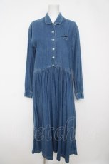 画像1: powder / くじら刺繍ソフトデニムワンピース F ウォッシュ Y-26-04-24-097-LO-OP-SZ-ZT140 (1)