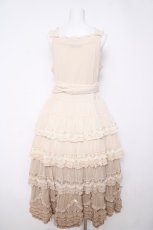 画像2: PINK HOUSE / 海外限定グラデーションチュールノースリーブワンピース F ベージュ Y-26-04-24-102-LO-OP-SZ-ZY (2)
