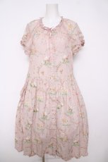 画像1: PINK HOUSE / ひつじプリントミディワンピース  ピンク Y-26-04-24-109-LO-OP-SZ-ZY (1)