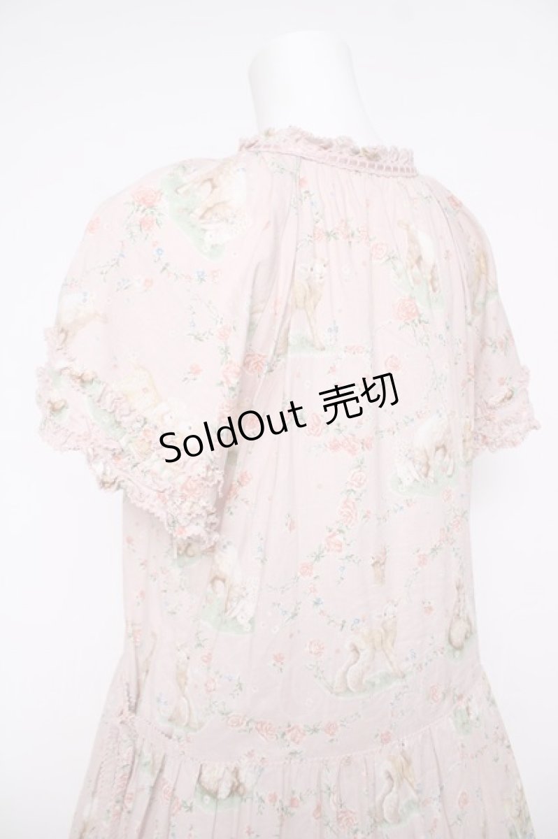 画像5: PINK HOUSE / ひつじプリントミディワンピース  ピンク Y-26-04-24-109-LO-OP-SZ-ZY (5)