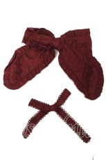画像6: PINK HOUSE / 小花刺繍入りフリルワンピース F ボルドー Y-26-04-24-110-LO-OP-SZ-ZY (6)