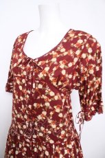 画像3: PINK HOUSE /ハートチェーンフラワーフリルワンピース F ボルドー Y-26-04-24-111-LO-OP-SZ-ZY (3)