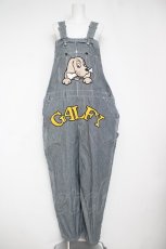 画像1: GALFY / 石ちゃんオーバーオール F ストライプ×ブルー Y-26-04-24-124-PU-OP-SZ-ZY (1)