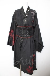 h.NAOTO ANARCHY フード付き黒Tシャツ 赤チェック エイチナオト h.NAOTO(エイチ.ナオト) の古着 ゴス美品！ (Page 1)