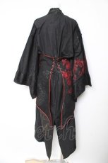 画像2: EAST / 浴衣  黒×赤 Y-26-04-24-126-HN-OP-SZ-ZY (2)