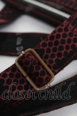 画像3: HN+nois / 安ピンpt総柄ポシェット  黒×赤 Y-26-04-24-017-HN-ZA-SZ-ZY (3)