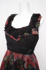 画像3: Sheglit / "Rose Garden"ワンピース  黒×赤 Y-26-04-24-128-EL-OP-SZ-ZY (3)