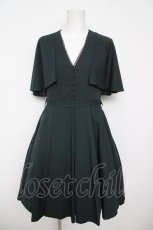 画像1: Sheglit / "Priere"ケープショートワンピース M グリーン Y-26-04-24-129-EL-OP-SZ-ZY (1)