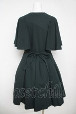 画像2: Sheglit / "Priere"ケープショートワンピース M グリーン Y-26-04-24-129-EL-OP-SZ-ZY (2)
