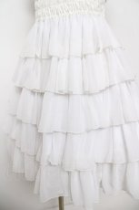 画像4: Pina sweetcollection / シフォンフリルワンピース  ホワイト Y-26-04-24-132-LO-OP-SZ-ZY (4)