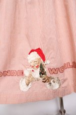 画像3: WONDERFUL WORLD / サンタ刺繍ギンガムスカート  ピンク Y-26-04-24-146-LO-SK-SZ-ZY (3)